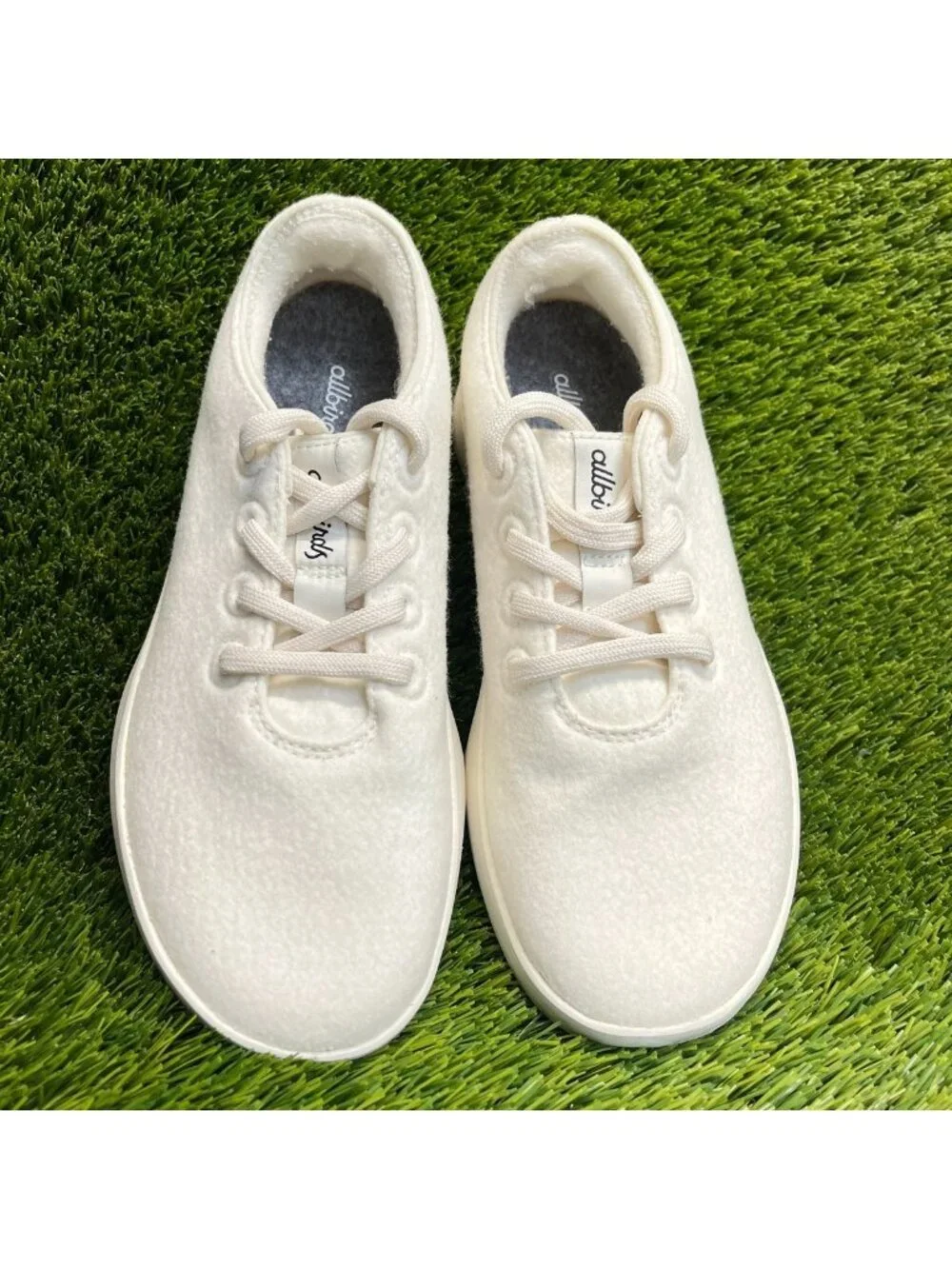 Allbirds Wool Runner 2 Womens Size 7.5 Natural White Athletic Shoes Sneakers